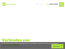 Tablet Screenshot of bkprofessionals.nl